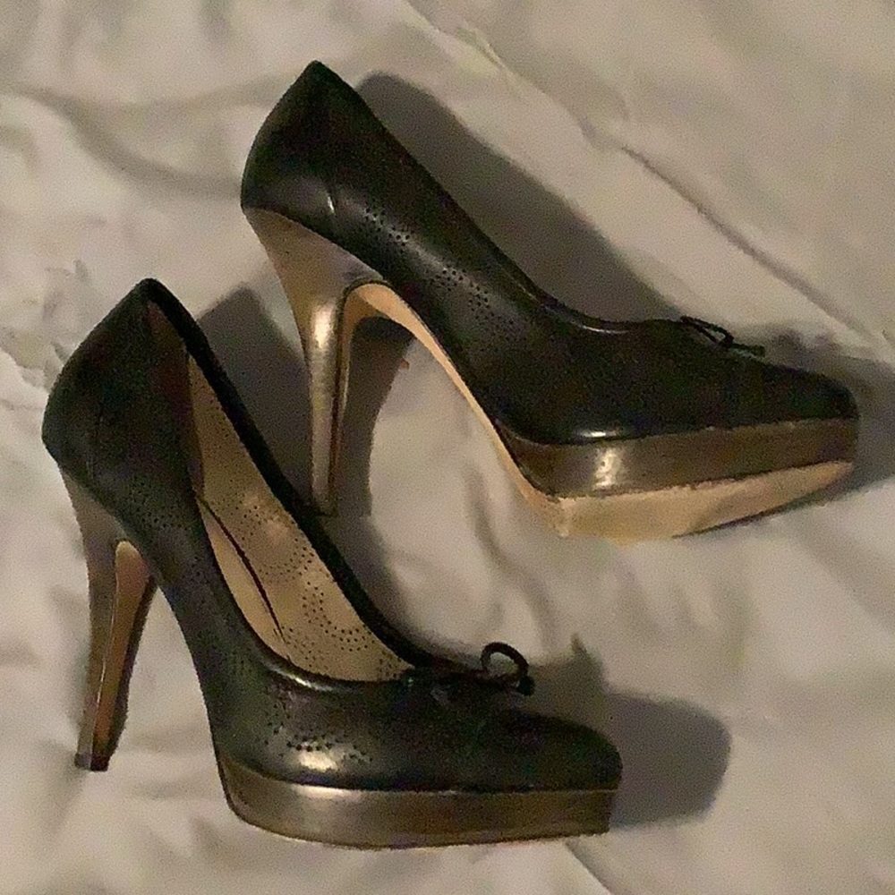 Coach leather heels - size 6.5
